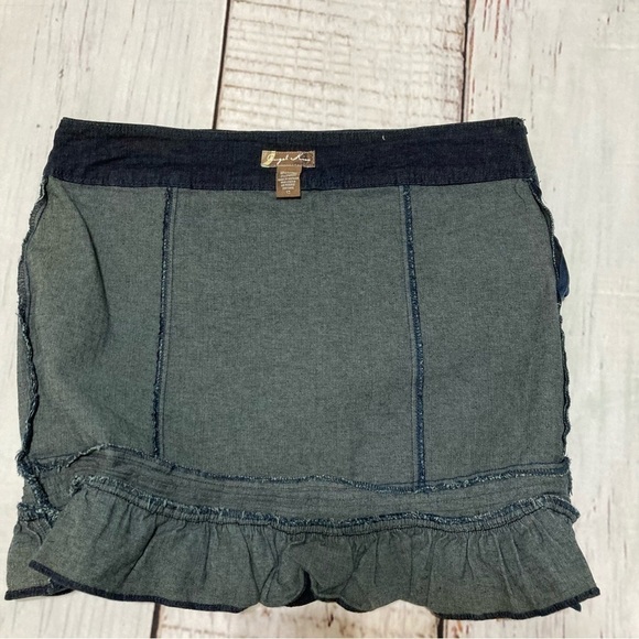 Angels Kiss Juniors denim mini skirt with little ruffles size 13 NWT Y2K - Picture 8 of 10